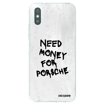 Picasee Xiaomi Redmi 9A Hülle - Transparentes Silikon - White Dollar