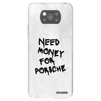 Picasee Xiaomi Poco X3 Hülle - Schwarzes Silikon - White Dollar