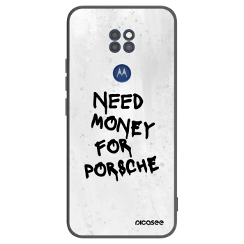 Hülle für Motorola Moto G9 Play - White Dollar