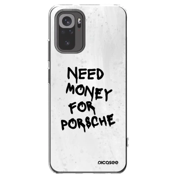 Picasee Xiaomi Redmi Note 10 Hülle - Transparentes Silikon - White Dollar