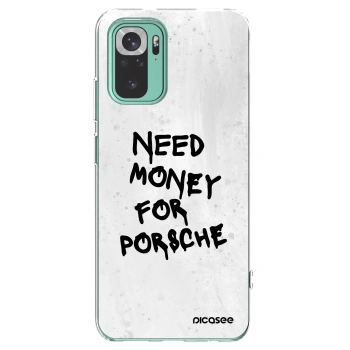 Picasee Xiaomi Redmi Note 10 Pro Hülle - Transparentes Silikon - White Dollar