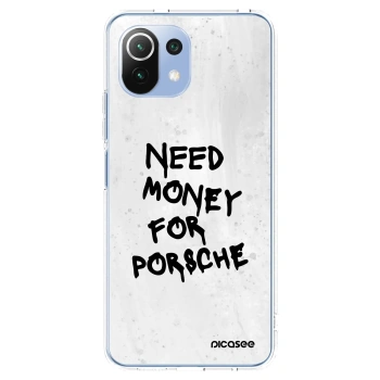 Picasee Xiaomi Mi 11 Lite Hülle - Transparentes Silikon - White Dollar