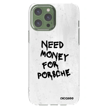 Picasee Apple iPhone 13 Pro Max Hülle - Transparentes Silikon - White Dollar