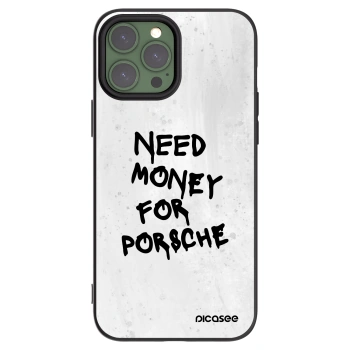 Picasee Apple iPhone 13 Pro Max Hülle - Schwarzes Silikon - White Dollar