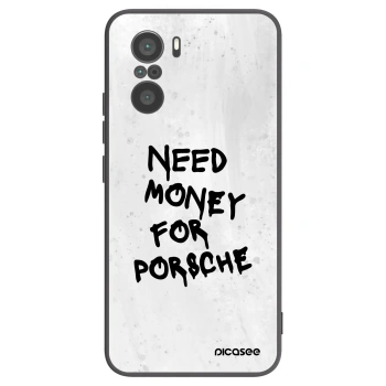 Picasee Xiaomi Poco F3 Hülle - Schwarzes Silikon - White Dollar