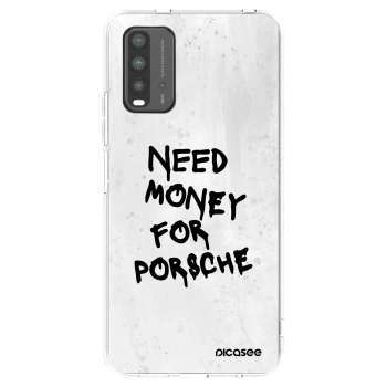 Picasee Xiaomi Redmi 9T Hülle - Transparentes Silikon - White Dollar