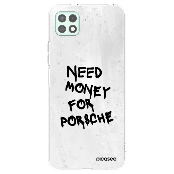 Picasee Samsung Galaxy A22 A226B 5G Hülle - Transparentes Silikon - White Dollar