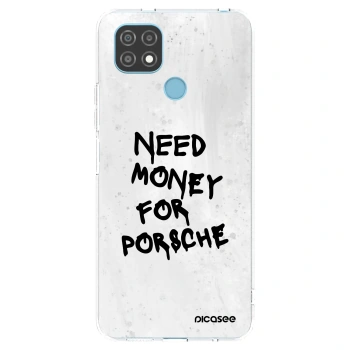 Picasee Realme C21 Hülle - Transparentes Silikon - White Dollar