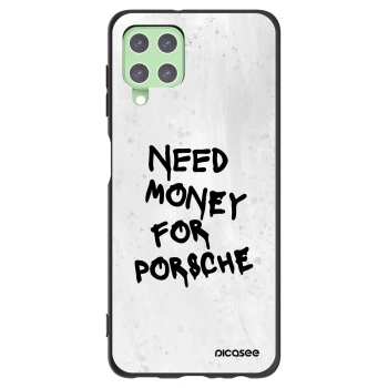 Picasee Samsung Galaxy A22 A225F 4G Hülle - Schwarzes Silikon - White Dollar