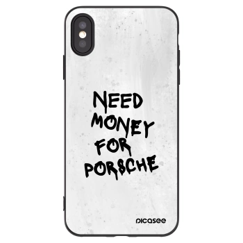 Picasee Apple iPhone XS Max Hülle - Schwarzes Silikon - White Dollar