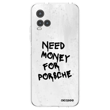 Picasee Vivo Y33s Hülle - Transparentes Silikon - White Dollar