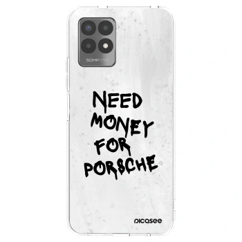 Picasee Realme 8i Hülle - Transparentes Silikon - White Dollar