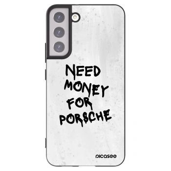Picasee Samsung Galaxy S22+ 5G Hülle - Schwarzes Silikon - White Dollar