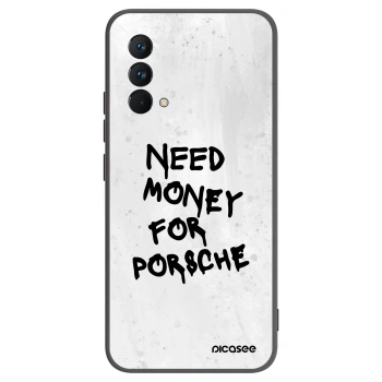 Picasee Realme GT Master Edition 5G Hülle - Schwarzes Silikon - White Dollar