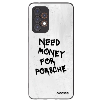 Picasee Samsung Galaxy A33 5G A336 Hülle - Schwarzes Silikon - White Dollar