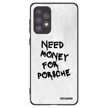 Picasee Samsung Galaxy A73 5G Hülle - Schwarzes Silikon - White Dollar