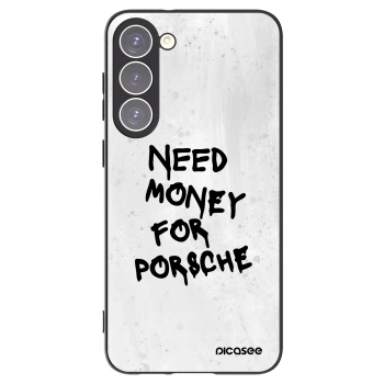 Picasee Samsung Galaxy S23+ 5G Hülle - Schwarzes Silikon - White Dollar