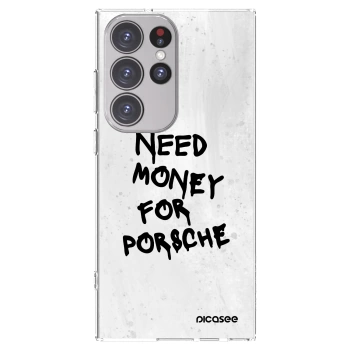 Picasee Samsung Galaxy S23 Ultra 5G Hülle - Transparentes Silikon - White Dollar
