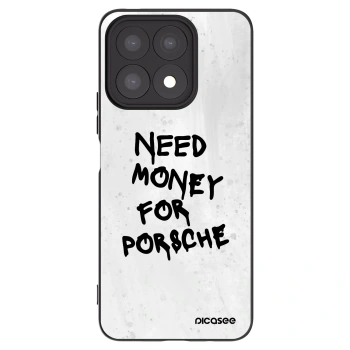 Picasee Honor X8a Hülle - Schwarzes Silikon - White Dollar