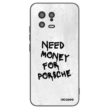 Picasee Xiaomi 13 Hülle - Schwarzes Silikon - White Dollar