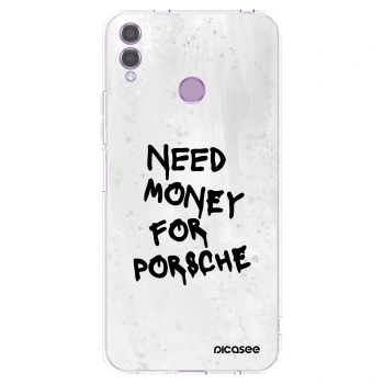 Picasee Honor 8X Hülle - Transparentes Silikon - White Dollar