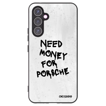 Picasee Samsung Galaxy A54 5G A546B Hülle - Schwarzes Silikon - White Dollar