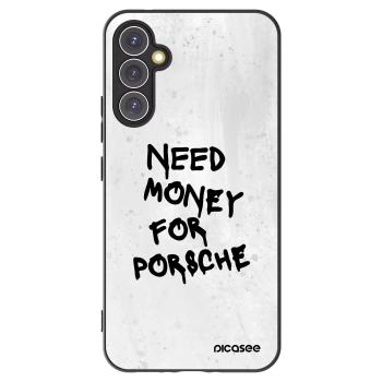 Picasee Samsung Galaxy A34 5G A346B Hülle - Schwarzes Silikon - White Dollar