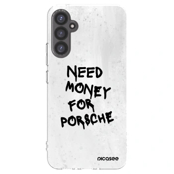 Picasee Samsung Galaxy A34 5G A346B Hülle - Transparentes Silikon - White Dollar