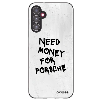 Picasee Samsung Galaxy A14 5G A146P Hülle - Schwarzes Silikon - White Dollar