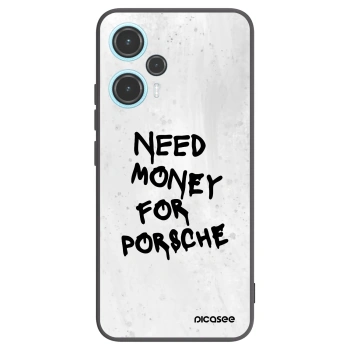 Picasee Xiaomi Poco F5 Hülle - Schwarzes Silikon - White Dollar