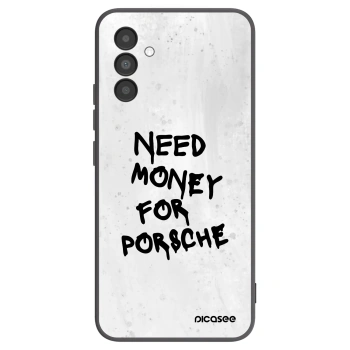 Picasee Samsung Galaxy A04s A047F Hülle - Schwarzes Silikon - White Dollar