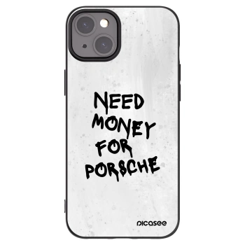 Picasee Apple iPhone 15 Plus Hülle - Schwarzes Silikon - White Dollar
