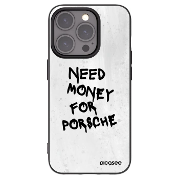 Picasee Apple iPhone 15 Pro Hülle - Schwarzes Silikon - White Dollar