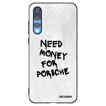 Picasee Huawei P20 Pro Hülle - Schwarzes Silikon - White Dollar