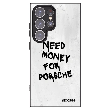 Picasee Samsung Galaxy S24 Ultra S928B 5G Hülle - Schwarzes Silikon - White Dollar