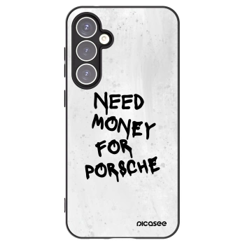 Picasee Samsung Galaxy S23 FE S711B Hülle - Schwarzes Silikon - White Dollar