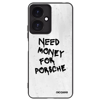 Picasee Xiaomi Redmi 13C 5G Hülle - Schwarzes Silikon - White Dollar