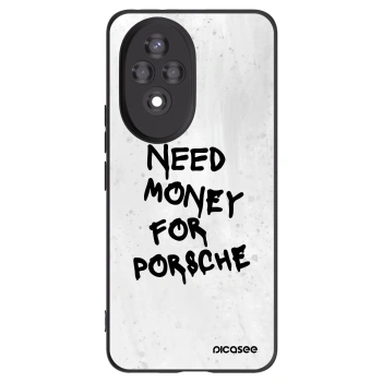 Picasee Honor 200 Pro 5G Hülle - Schwarzes Silikon - White Dollar