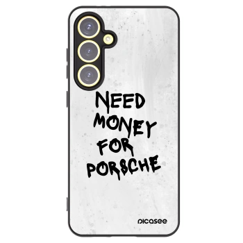 Picasee Samsung Galaxy S24 FE S721B Hülle - Schwarzes Silikon - White Dollar