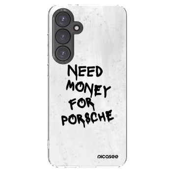 Picasee Samsung Galaxy S24 FE S721B Hülle - Transparentes Silikon - White Dollar