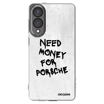 Picasee Samsung Galaxy S25 Edge 5G Hülle - Transparentes Silikon - White Dollar