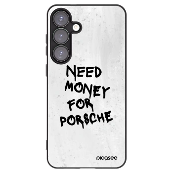 Picasee Samsung Galaxy S25+ 5G Hülle - Schwarzes Silikon - White Dollar
