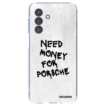 Picasee Samsung Galaxy A17 5G Hülle - Transparentes Silikon - White Dollar