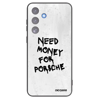 Picasee Samsung Galaxy S25 FE 5G Hülle - Schwarzes Silikon - White Dollar