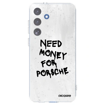 Picasee Samsung Galaxy S25 FE 5G Hülle - Transparentes Silikon - White Dollar