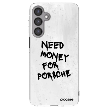 Picasee Samsung Galaxy A16 4G Hülle - Transparentes Silikon - White Dollar