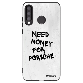 Picasee Huawei P30 Lite Hülle - Schwarzes Silikon - White Dollar