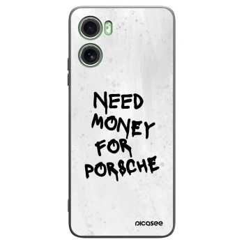 Picasee Motorola Moto G06 Hülle - Schwarzes Silikon - White Dollar