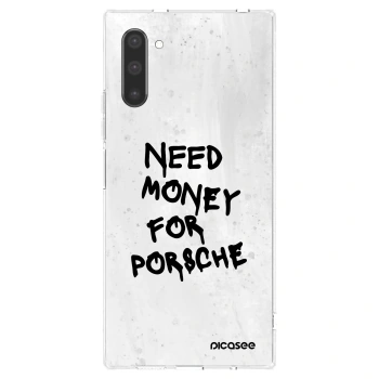 Picasee Samsung Galaxy Note 10 N970F Hülle - Transparentes Silikon - White Dollar