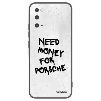 Picasee Samsung Galaxy S20 G980F Hülle - Schwarzes Silikon - White Dollar